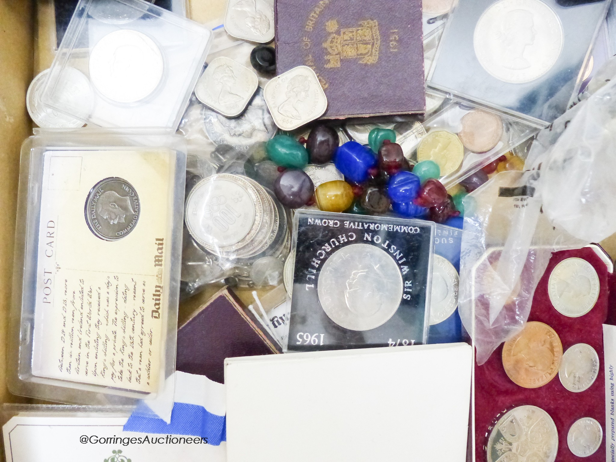 A quantity of assorted coins